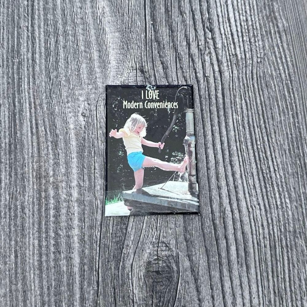 vintage funny y2k i love modern conveniences magnet